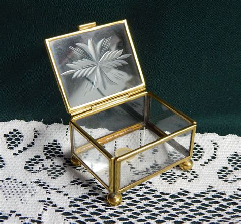 metal jewelry box with glass top|replacement glass for jewelry box.